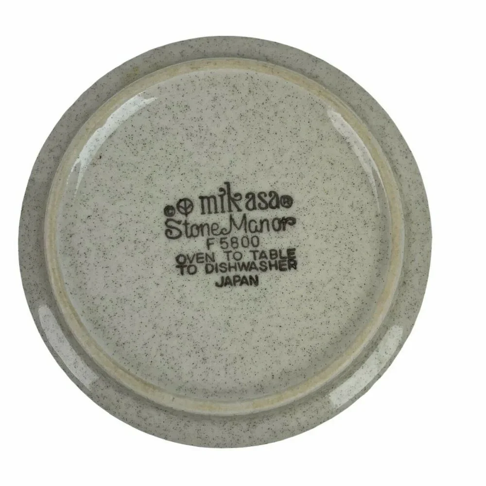 Mikasa Stone Manor Mini Casserole Dish w/ Lid Speckled Oven to Table MCM 12‎ oz